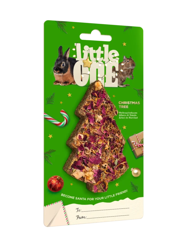 LITTLE ONE CHRISTMAS TREE TREAT TOY FOR SMALL MAMMALS 65GR