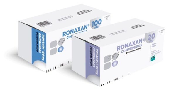 RONAXAN  Antibacteriano de amplio espectro a base de doxiciclina .