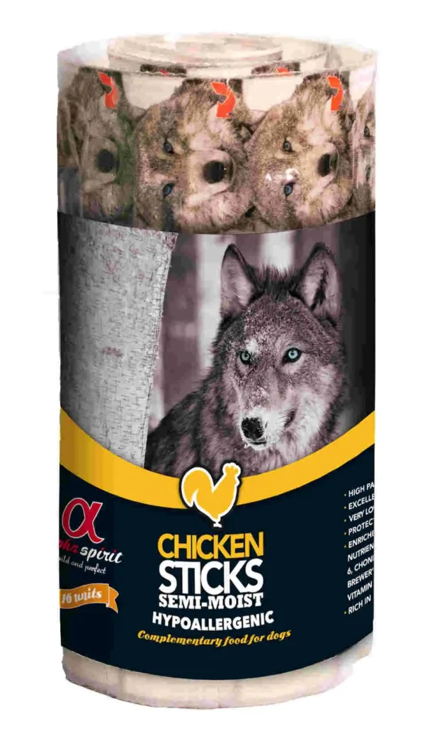 ALPHA SPIRIT CANINE RISTRA POLLO CAJA 12X160GR