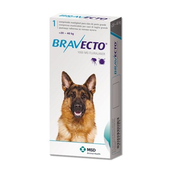 BRAVECTO PERRO 250MG 4