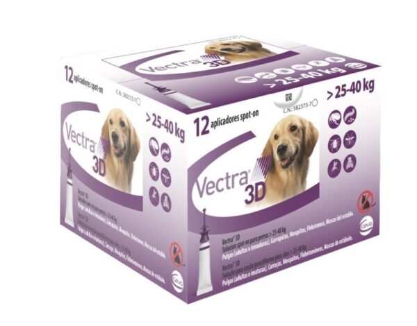 VECTRA 3D PERRO 10-25KG 12 PIPETAS