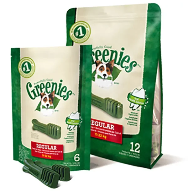 GREENIES Dental Regular: Pack de 6x340gr para Óptimo Cuidado Oral de Mascotas