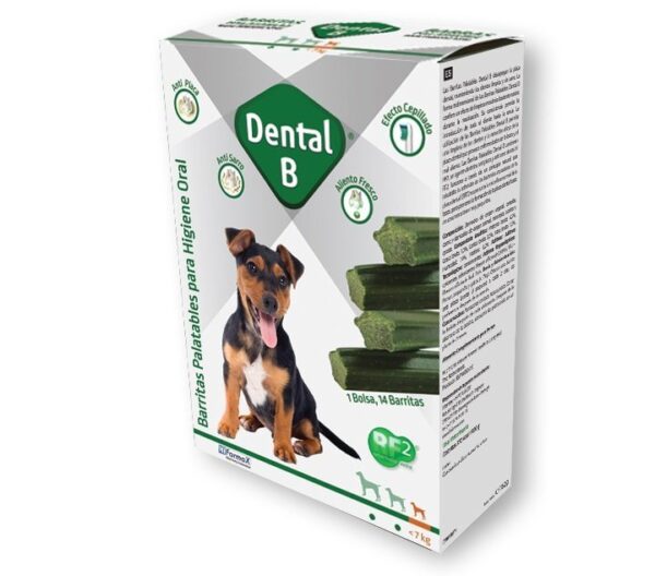 DENTAL-B (S) BARRITAS PERROS -7 Kg 14 ud