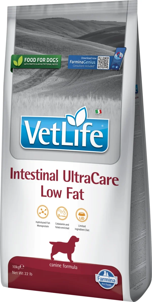 FARMINA VET LIFE DOG INTESTINAL ULTRACARE LOW FAT 10KG
