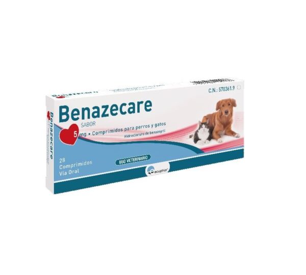 BENAZECARE 5MG Tratamiento de la insuficiencia cardiaca congestiva en perros y gatos. Comprar benzecare