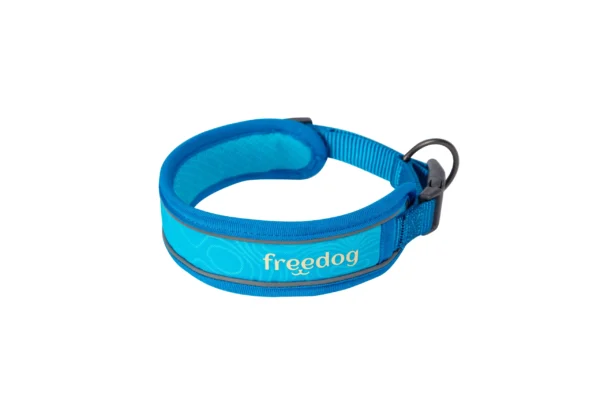 Collar FREEDOG COOL PRO TECH Azul 25mm x 53/63cm: Innovación y Comodidad para tu Mascota