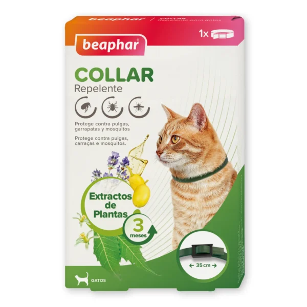 Collar Repelente para Gatos BEAPHAR Bio Band 35cm - Protección Efectiva y Natural