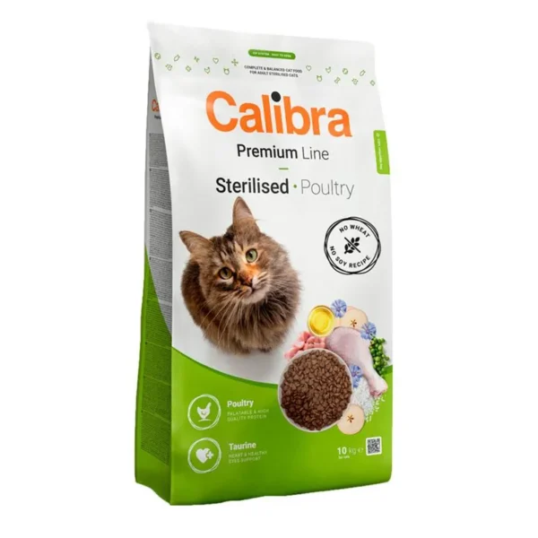 Calibra Cat Premium Esterilizado Carne de Ave 2kg - Alimento Seco Saludable para Gatos