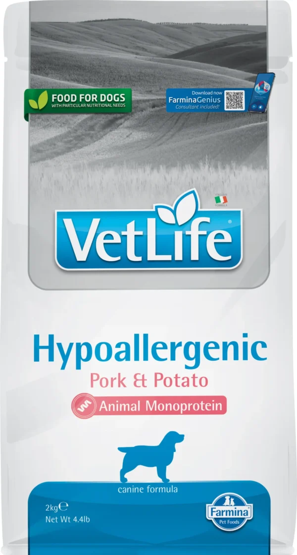 Pienso Hipoalergénico para Perros Adultos Farmina Vet Life Cerdo 2kg