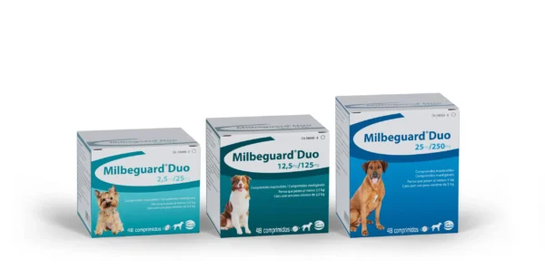 MILBEGUARD DUO 12.5/125 48 COMP PERROS MEDIANOS