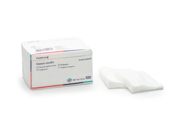 GASAS NO ESTERIL 8 PLIEGUES 7,5 X 7,5CM 100UD COVETRUS