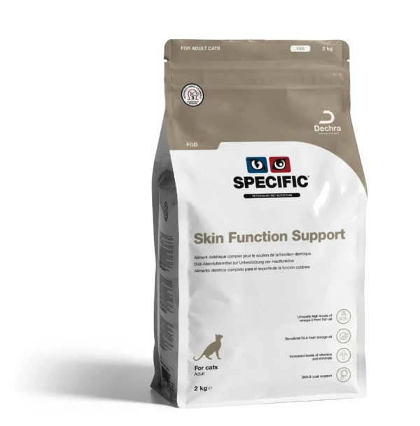Alimento para Gatos SPECIFIC Feline FOD 2KG: Soporte Óptimo para la Función de la Piel