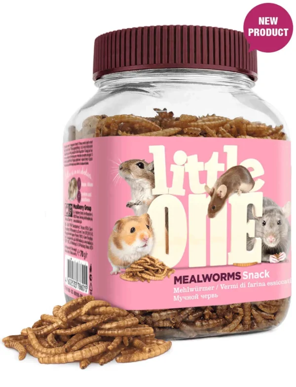 LITTLEONE SNACK GUSANOS DE HARINA 6X70GR