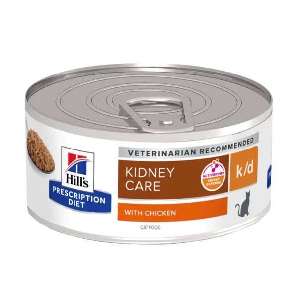 Comida para Gatos HILL’S HPD Feline K/D Pollo 24x156gr – Nutrición Renal Especializada