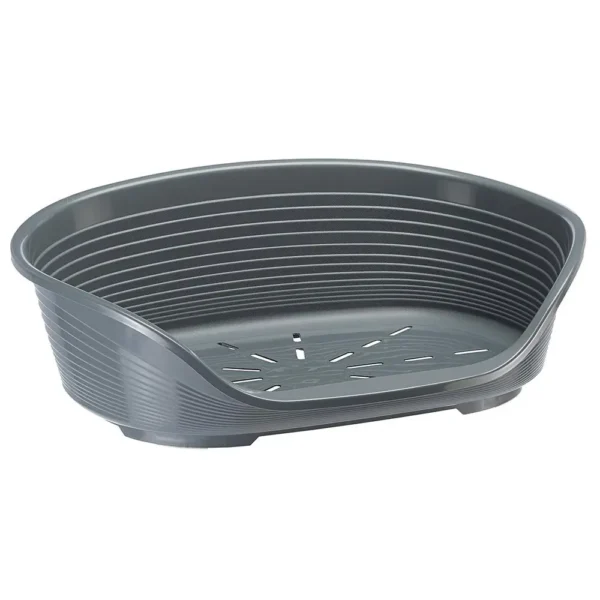 FERPLAST CAMA PLASTICO SIESTA PERRO GATO DELUXE 8 GRIS