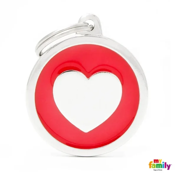 Medalla Grande Corazón Rojo CH17REDHEART: Amor y Elegancia
