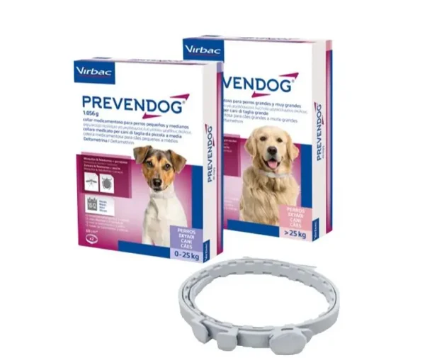 Collar Antiparasitario PREVENDOG 60cm 2uds: Protección Efectiva para tu Mascota