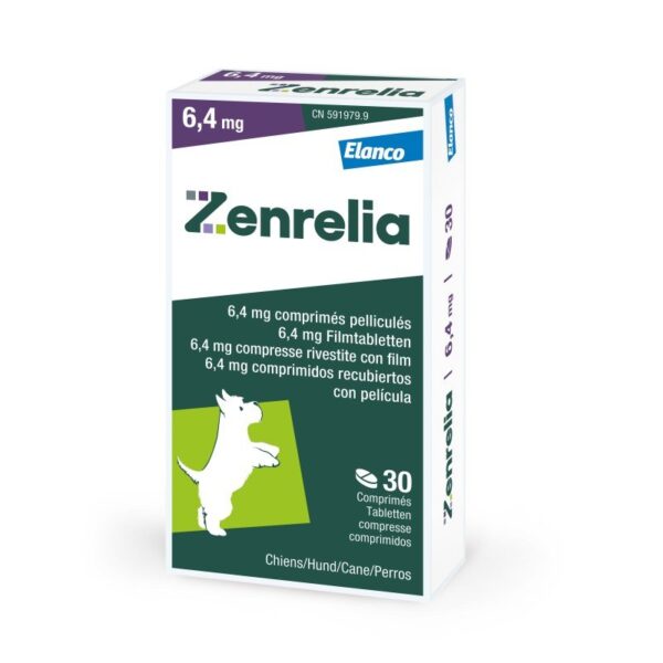 Zenrelia 6.4 MG 30 Comprimidos | Para perros con piel sensible y molestias dérmicas