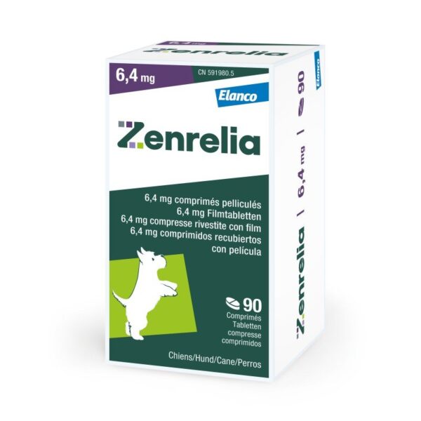 Zenrelia 6.4 MG 90 Comprimidos | Para perros con piel sensible y molestias dérmicas
