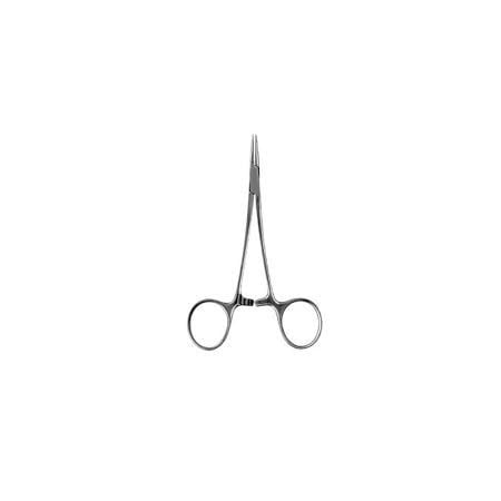 Pinza mosquito curva 12,5 cm sin dientes · uso clínico en caballos