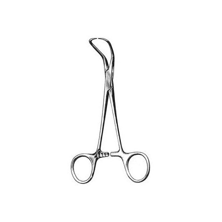 Pinza Kocher recta 16 cm con dientes · instrumental quirúrgico