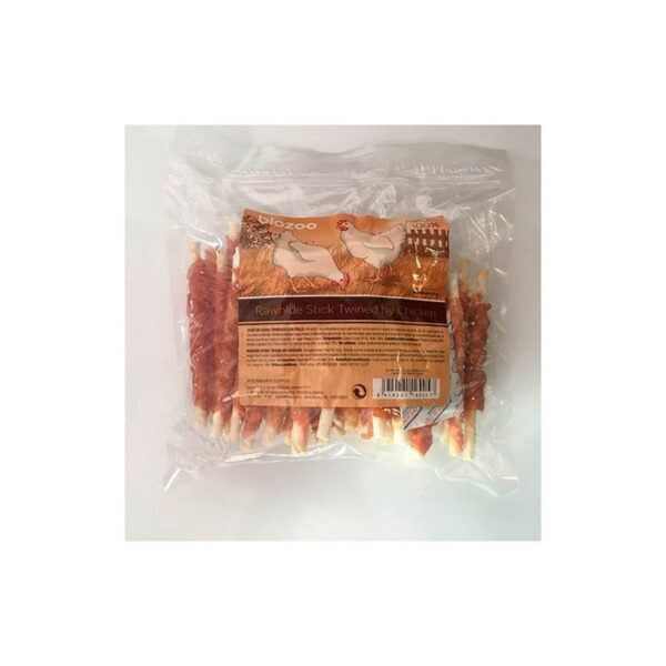Sticks de cuero con piel de pescado Biozoo 500 g · snack para perros
