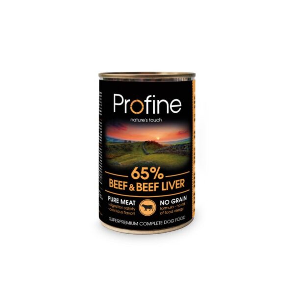 Profine Lata 65% Lamb with Hearts 6 x 400 g · alimento húmedo para perros con cordero y corazones