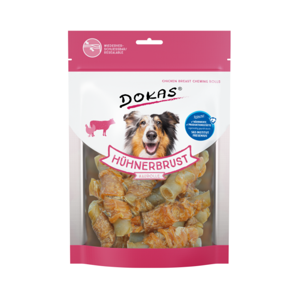 Dokas Stick Cuero con Pechuga de Pollo 200 g · snack masticable para perros