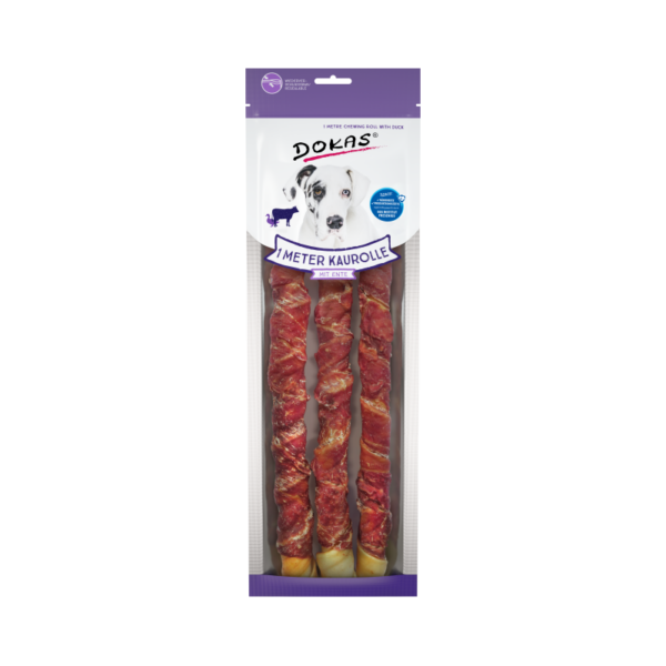 Snack masticable Dokas Stick con pollo 315 g (3 uds = 1 m) · premio para perros