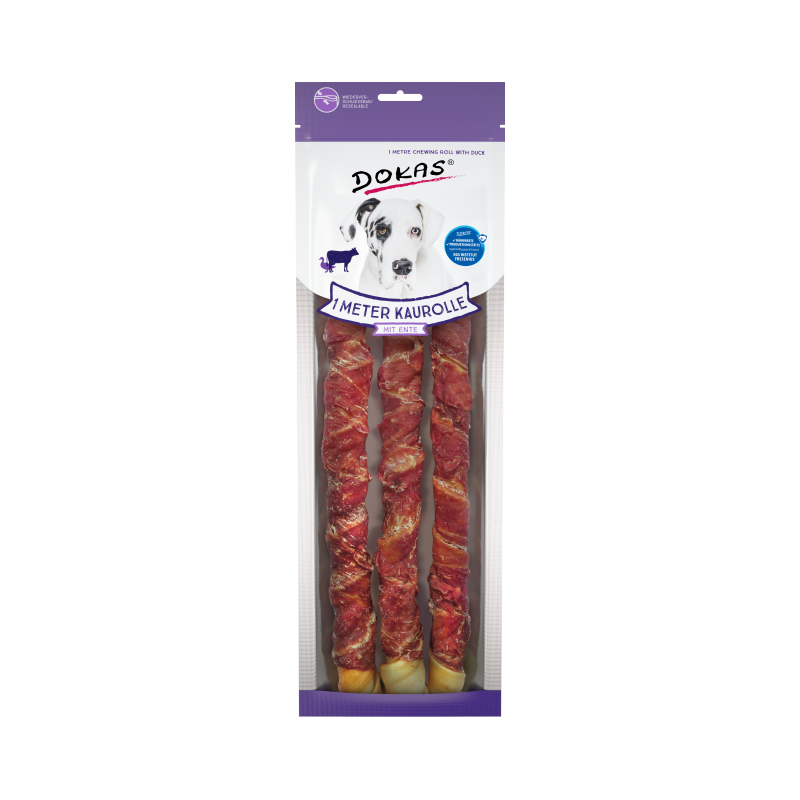 eq-5191.png Snack masticable Dokas Stick con pollo 315 g (3 uds = 1 m) · premio para perros