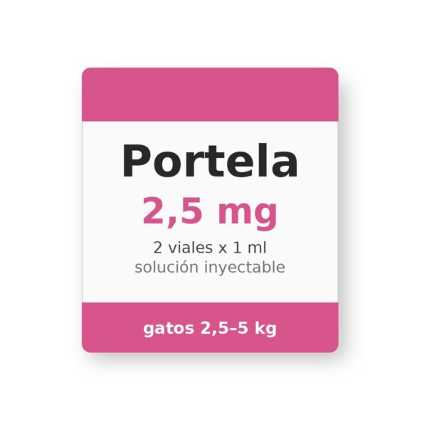 Portela 2,5 mg 2 viales